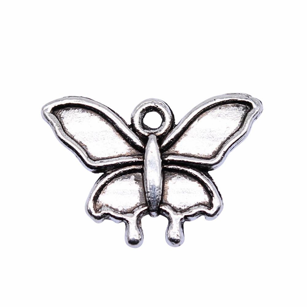 Butterfly Charms Simple Pendants For Minimalist DIY Jewelry Making