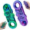 3D Printed Fidget Ring Toys 3D Printed Five In One Decompression Ring Toys Relieve Stress Fidget Roller /Spinner/Relief Toy