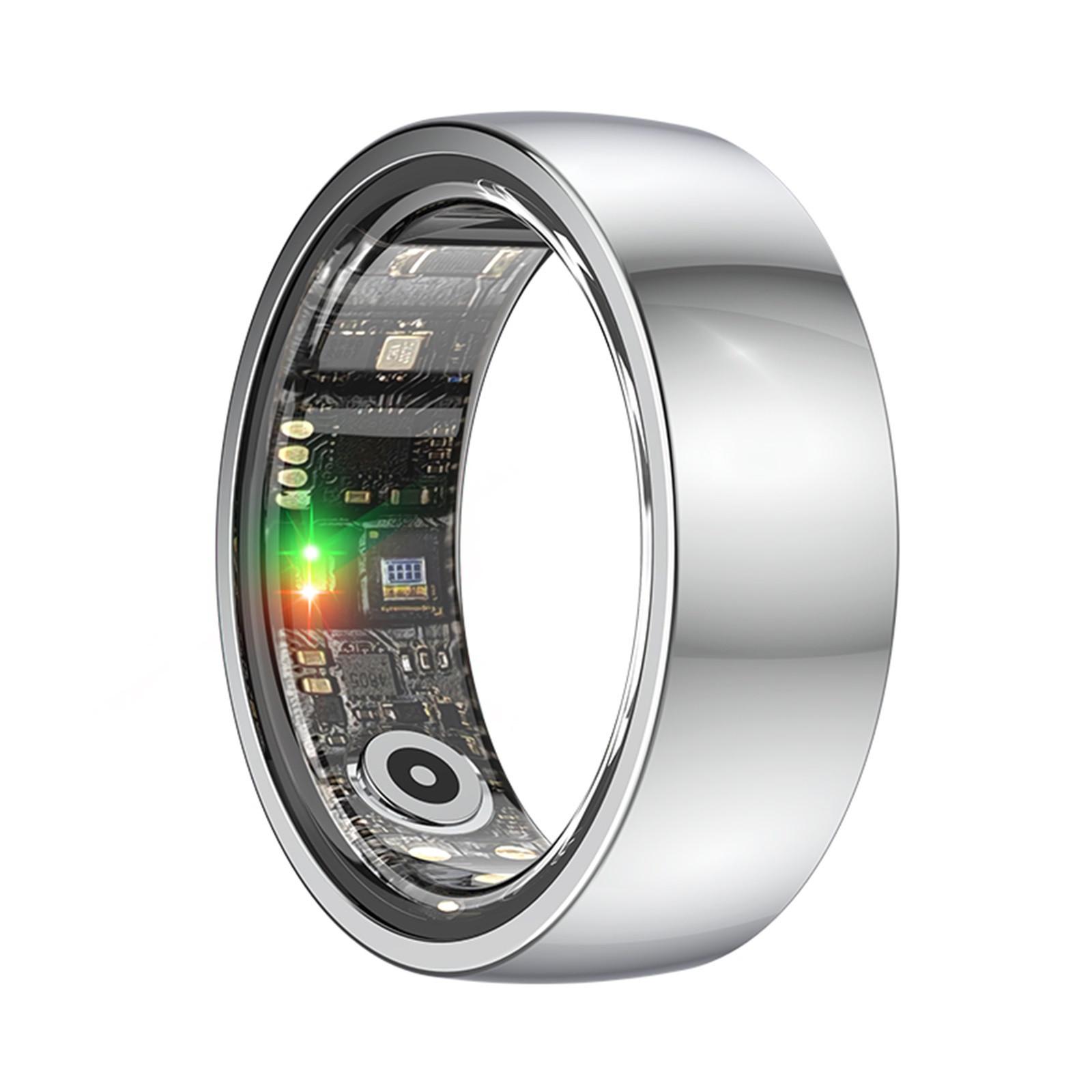 

Upgraded Smart Ring Health For Women Men, IP68 Fitness Ring With Sleep Step Heart Rate/Blood Oxygen/Distance/Calories, 9 срібний