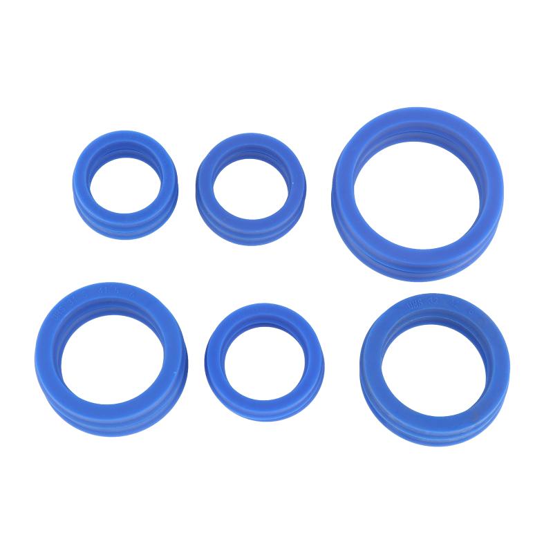 2Pcs PU Hydraulic Oil Seals with Single Lip Radial Shaft for Equipment Repair