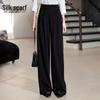 Sibaishe Women's High-Waisted Draped Wide-Leg Casual Pants