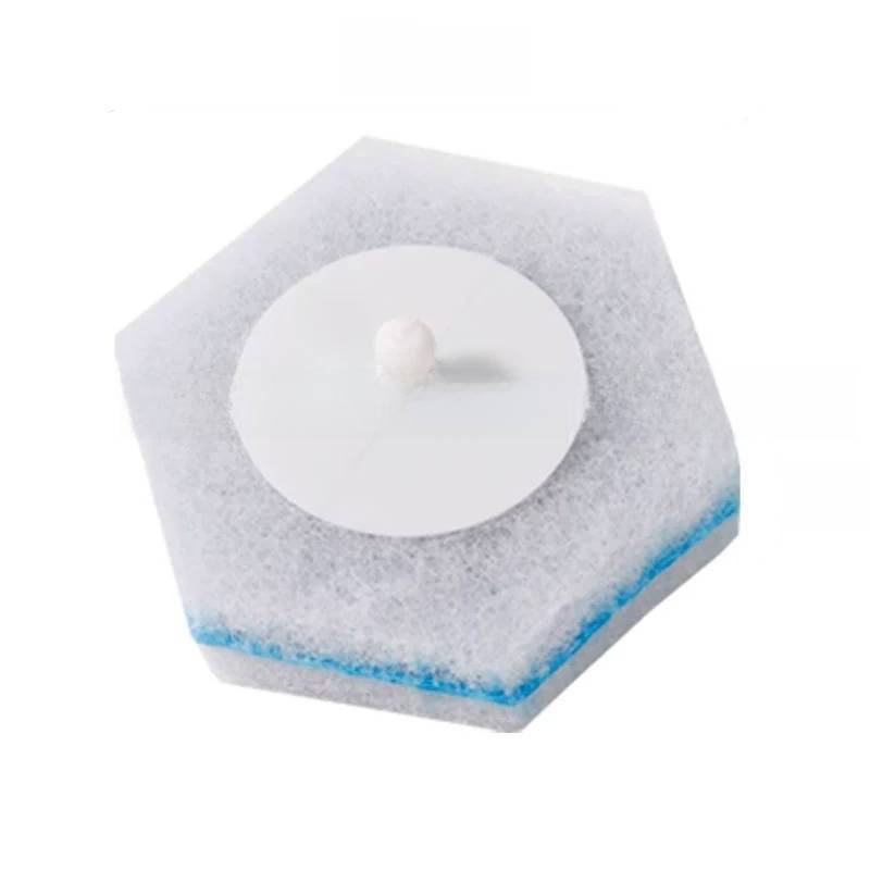 Toilet Brush Sponge Head For Bathroom Cleaning Household Hygiene Hexagon