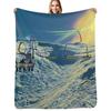 Heavenly, Mt Hotham Throw Blanket Soft Breathable Blanket for Night Sleeping