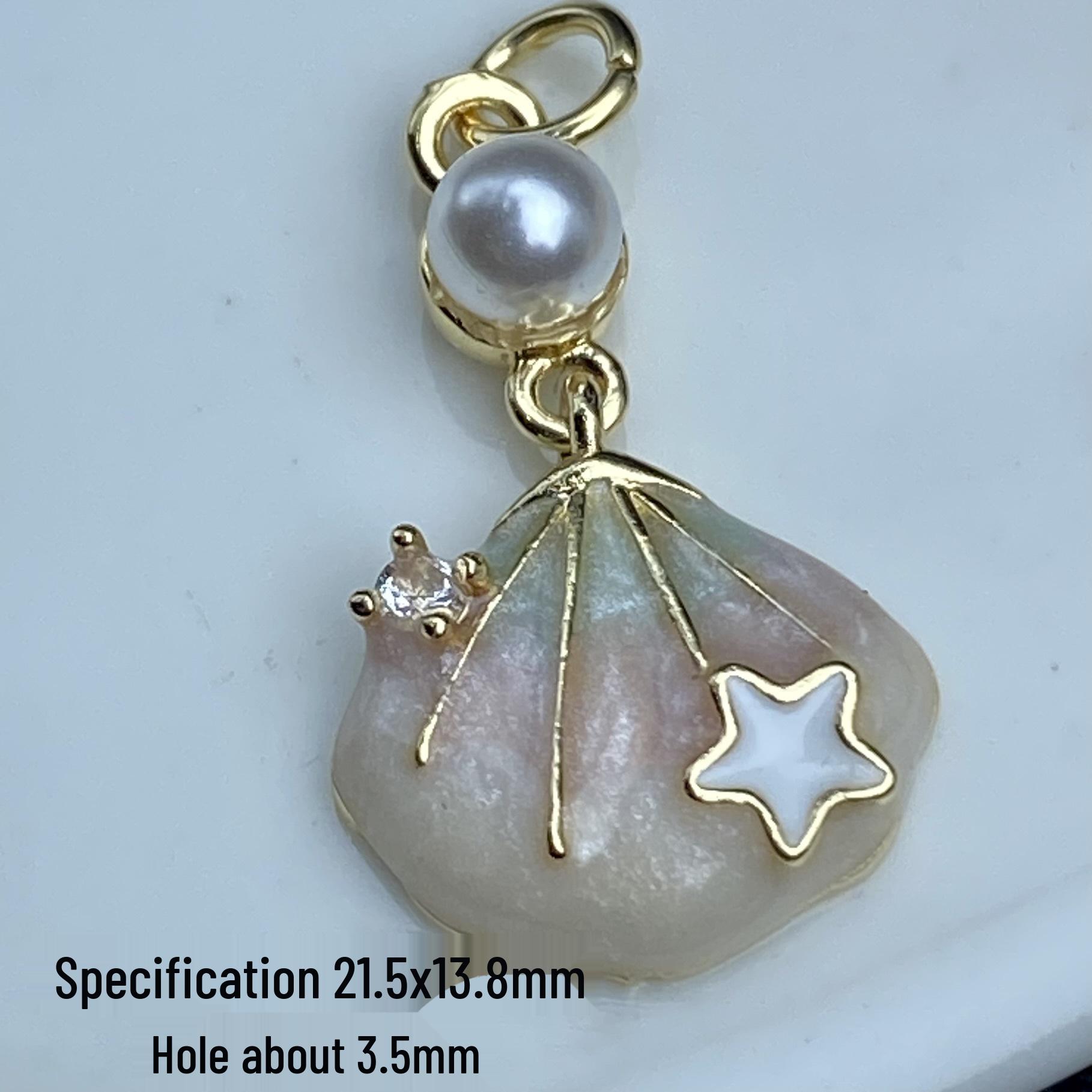 Handcrafted Ocean Blue Starfish Shell Earrings with Crystal Beading