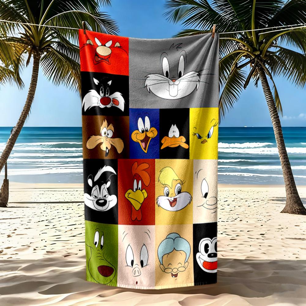Bugs Bunny2 Beach Towel Super Soft & Absorbent Comfortable Lightweight Suitable for Sports, Travel, Swimming, Yoga, Bathroom, Beach, And Pool