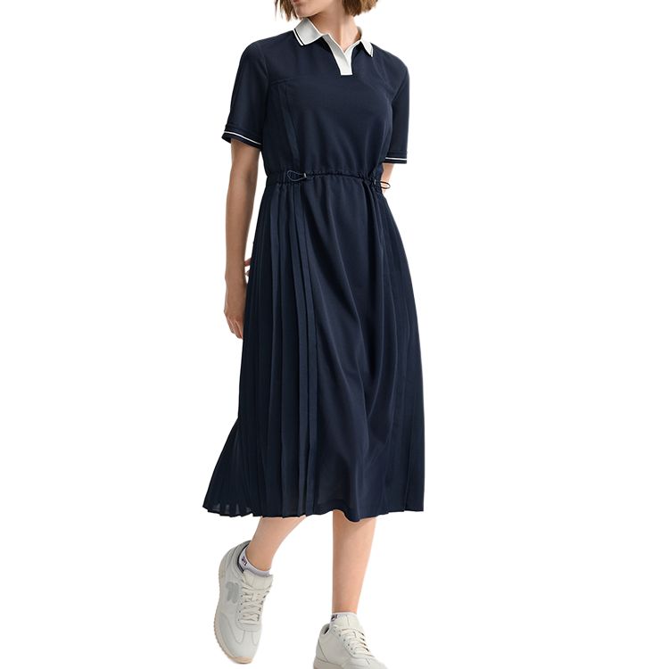 FILA Emerald Fashionable Casual Short Sleeve Dress Two Piece Set Women dresses F11W534304F-DB