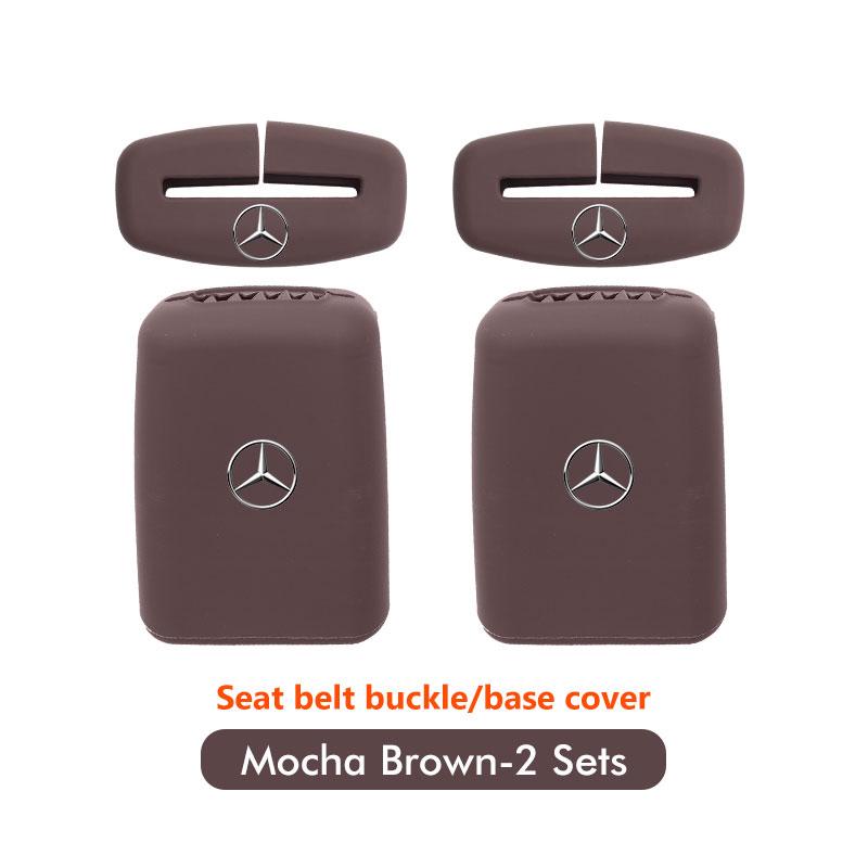 For Mercedes Benz Car Seat Belt Buckle Cover Anti-Scratch Protector Clip Car Accessories Interior C180 C300 W124 W176 W177 C200 QLL1