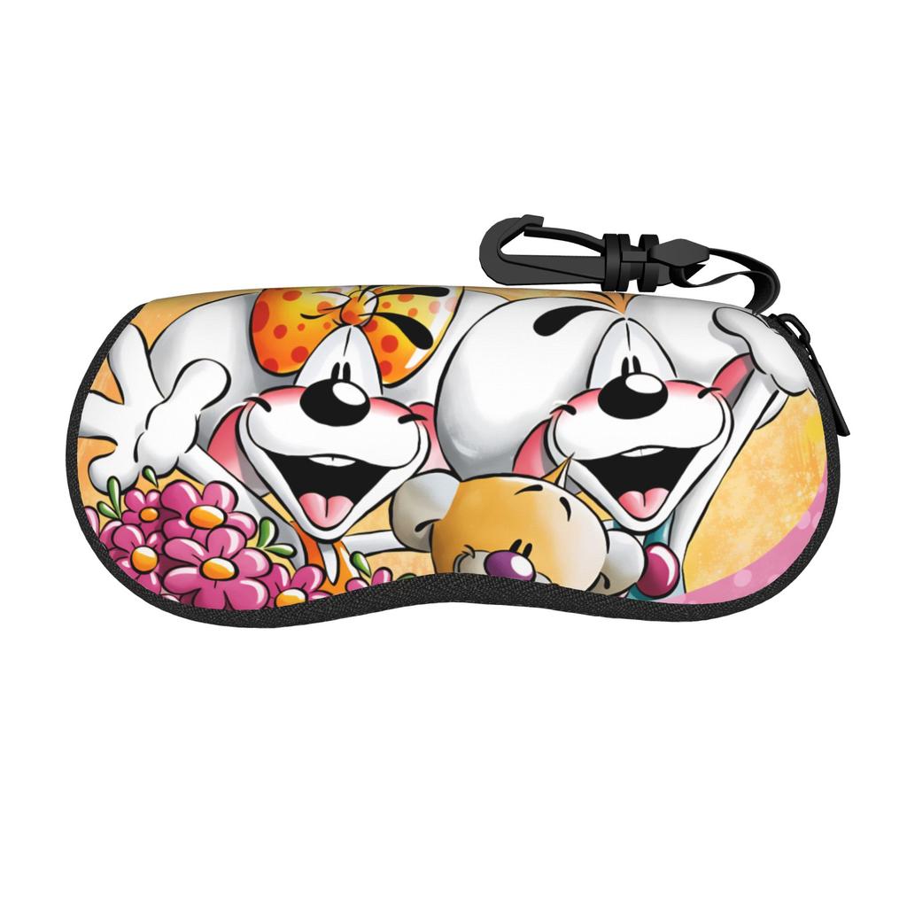 Comic Cartoons Diddl Glasses Case Cover Zipper Sunglasses Case Cute Outdoor Eyeglass Protector Men Women Eyewear Accessory