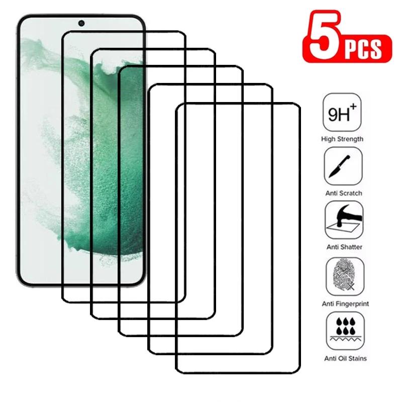 

5 шт. для Samsung Galaxy A 12 13 14 02 03 04 54 33 53 73 23 32 52 31 51 71 30 50 M 32 52 53 S20 S21 FE S22 S23 Plus Защитная пленка для экрана Стеклянная пленка