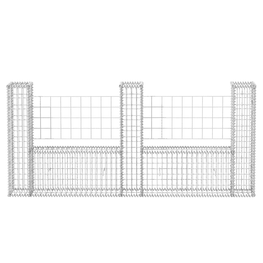 U Shaped Gabion Basket Steel 240 * 20 * 100 Cm