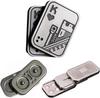 OBEST Metal Poker Fidget Gadget Slider Magnetic Coin Toy Set of 3, Hand Crank Adult EDC Stress Reliever, Office Toy Gift, Heart K, Silver