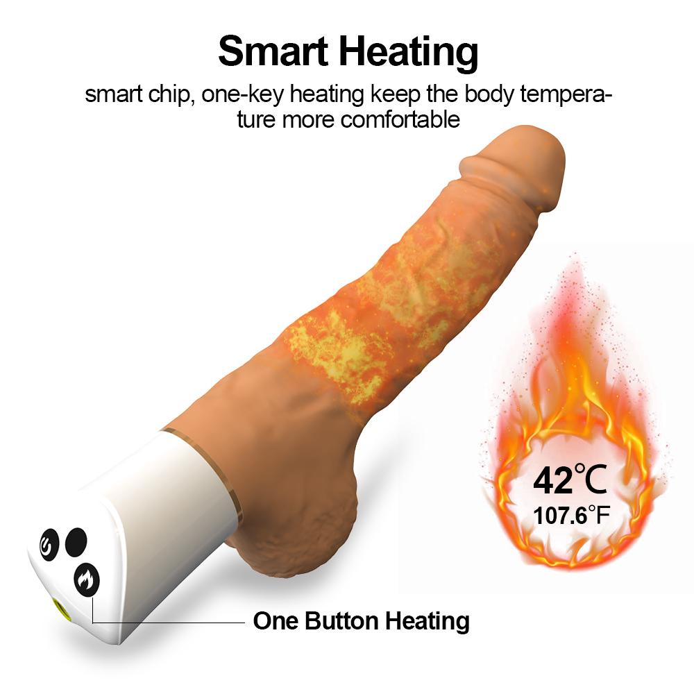 Výkonné automatické zatahovací dildo vibrátor s dálkovým ovládáním Orgasm Love Gun Sexuální hračky pro dospělé