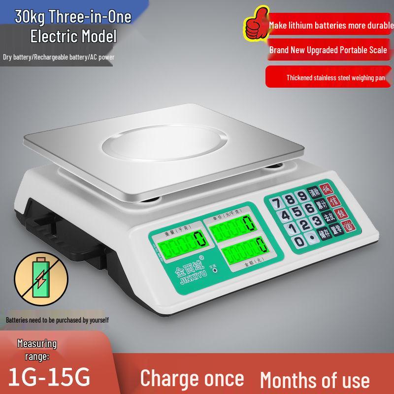 Цифровые коммерческие весы Little Chef 30 кг для бизнеса