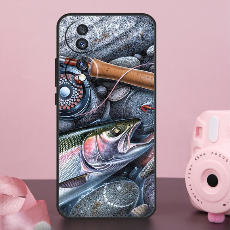 

Винтажный чехол для ловли форели для Honor 400 Pro 200 50 70 90 X9a X9b X9c X9d X8b X8c Win Magic 7 Lite 5 6 8 Pro Honor 400 Pro