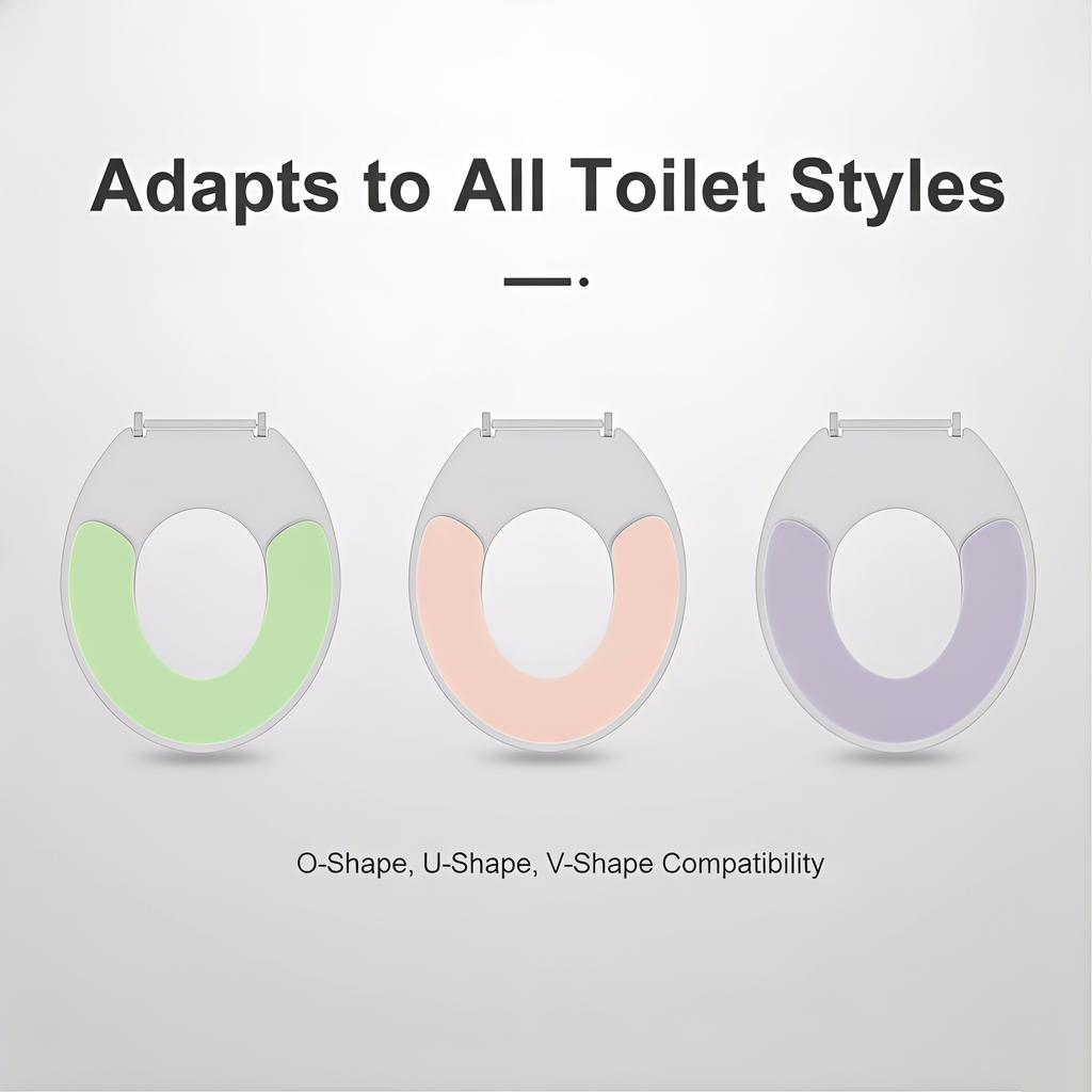 Toilet Seat Cover Allseason Waterproof Household Toilet Seat Pad New Model Toilet Seat Cover Easy Clean Simple Install Hygienic