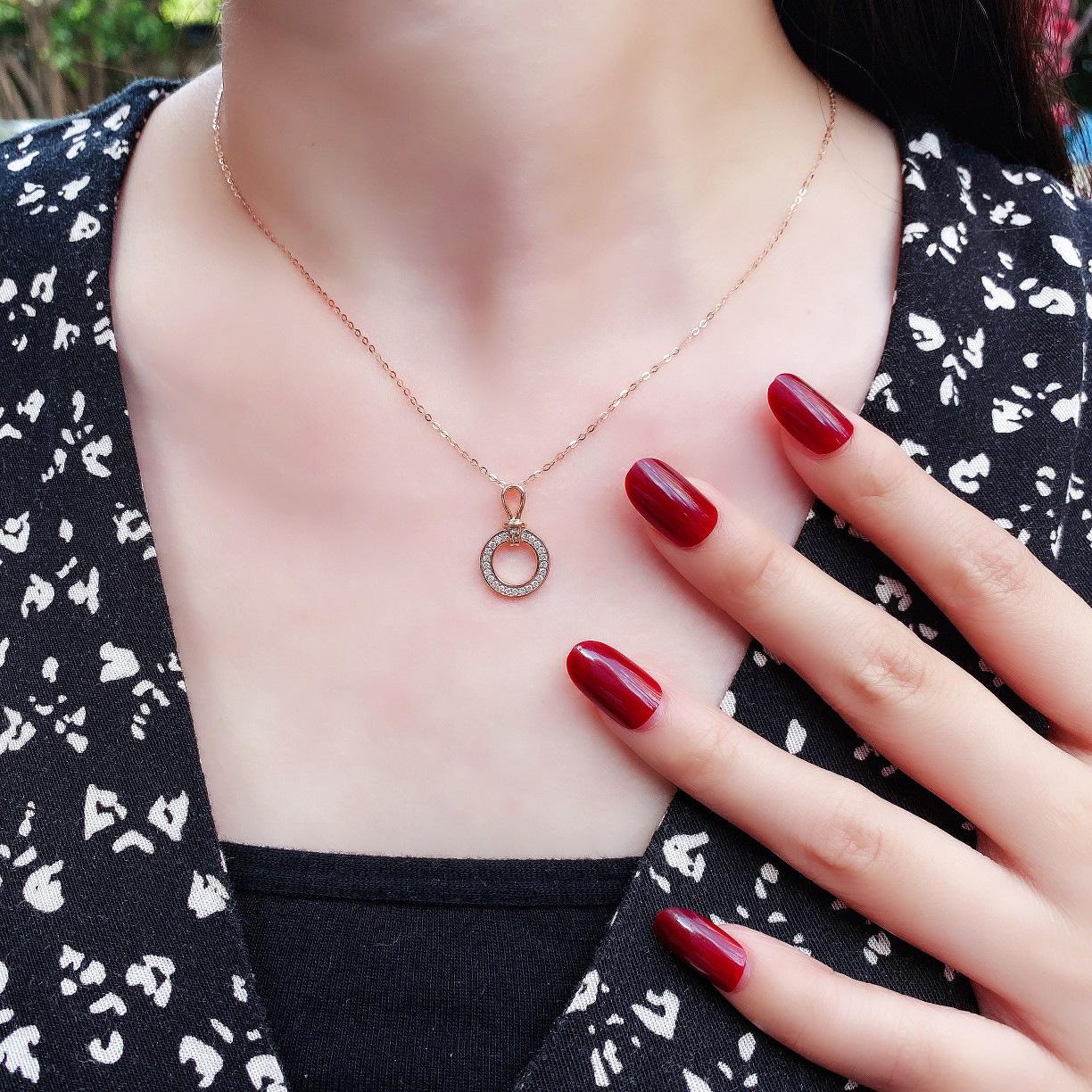 

Ожерелье-подвеска из стерлингового серебра 925 пробы с геометрическим кулоном для женщин – Классический, Универсальный, Роскошный стиль 925 Silver