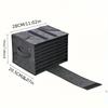 1PC felt plate storage bag, picnic camping tableware layered portable storage box, thickened storage box