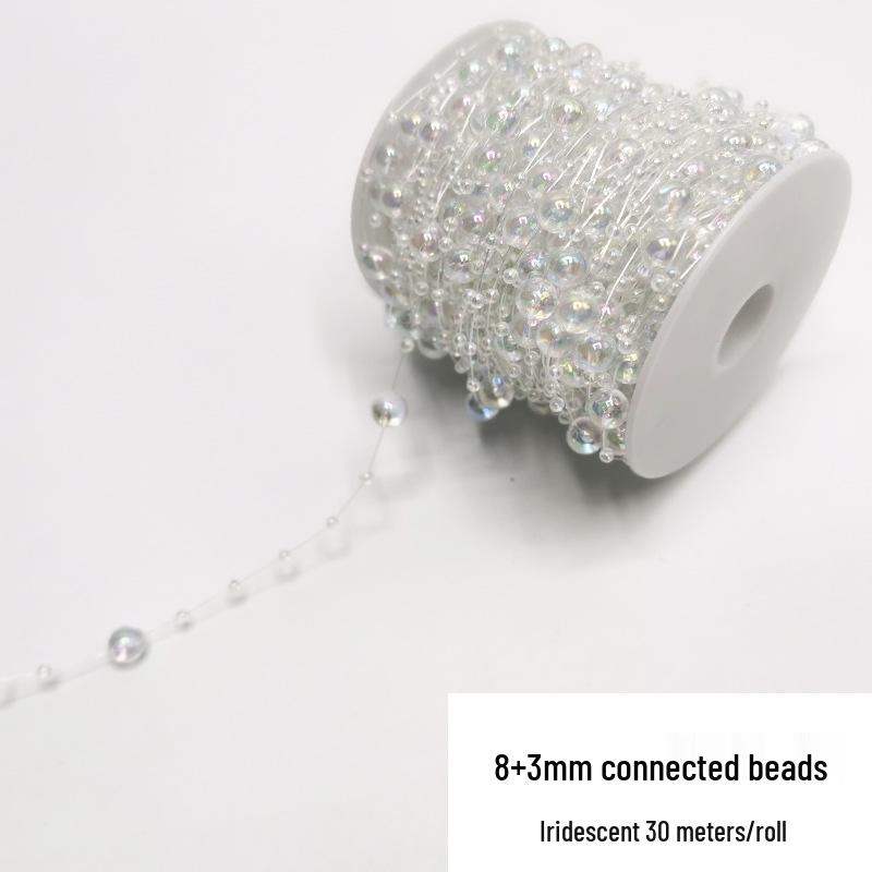 Double-Line Pearl Sunflower Snowflake Beads DIY Decoration