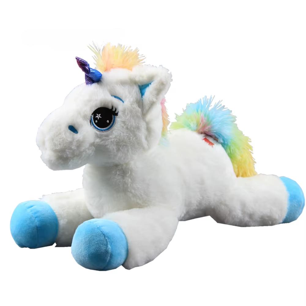 Soft Sleeping Pillow Doll Lying Unicorn Plush Toy Cartoon Stuffed Animals Cute Pink Lovely Unicorn Children Gift