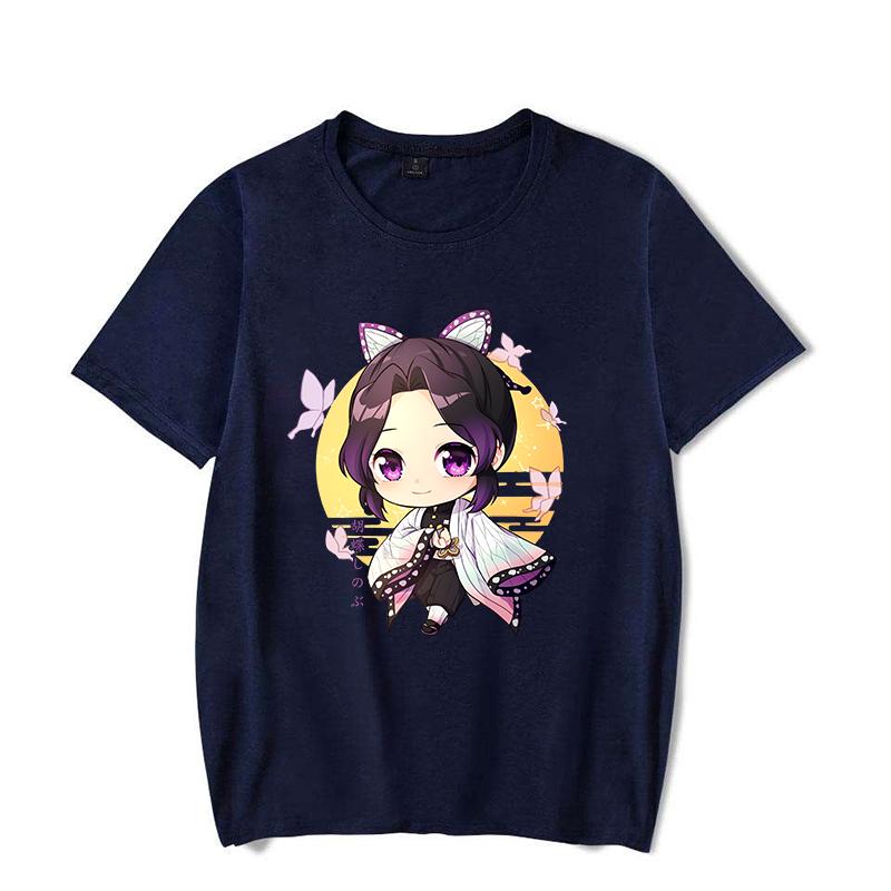 New Anime Print T Shirt Women Men Short Sleeve Tops Tees Summer Fashion Cute Kochou Shinobu Loose Casual T-shirt