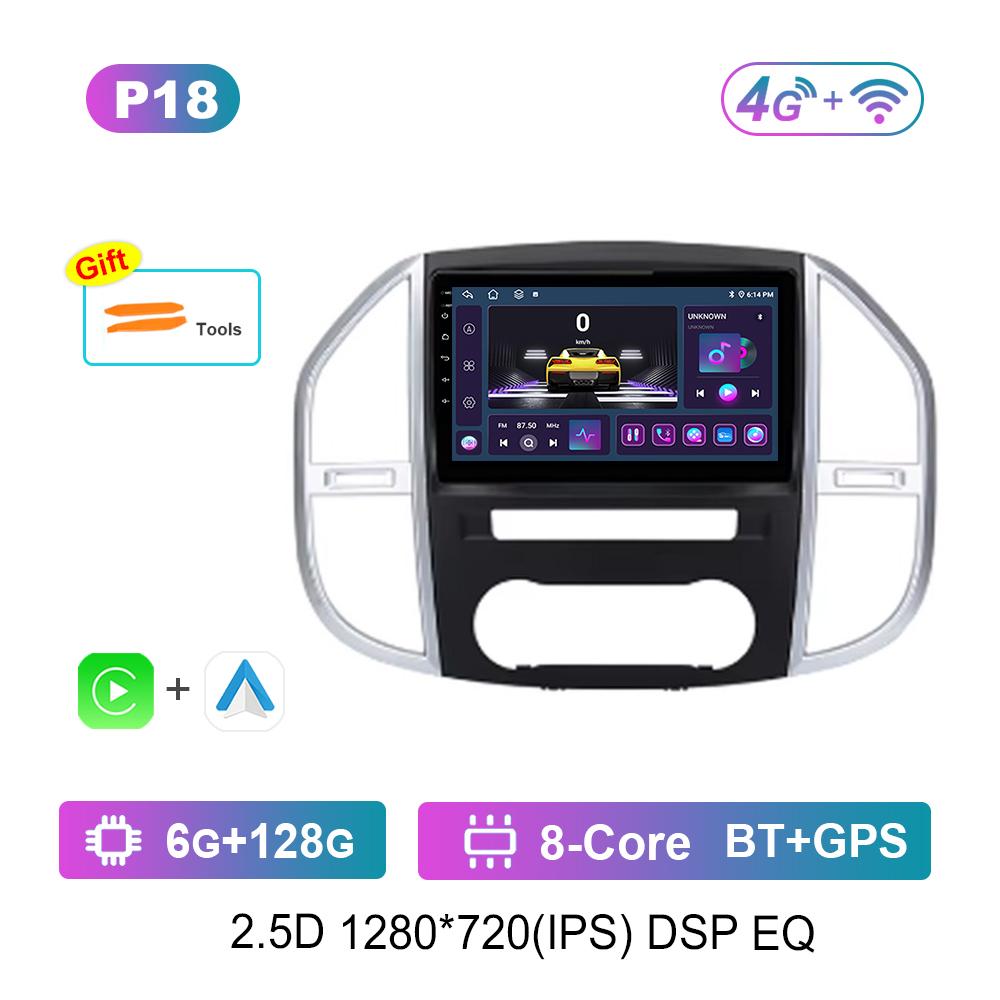 10.1'' Android OS Carplay Car Radio Multimedia Player for Mercedes Benz Vito 3 2014 - 2020 GPS Navi WiFi HD Screen 4G Auto Tools