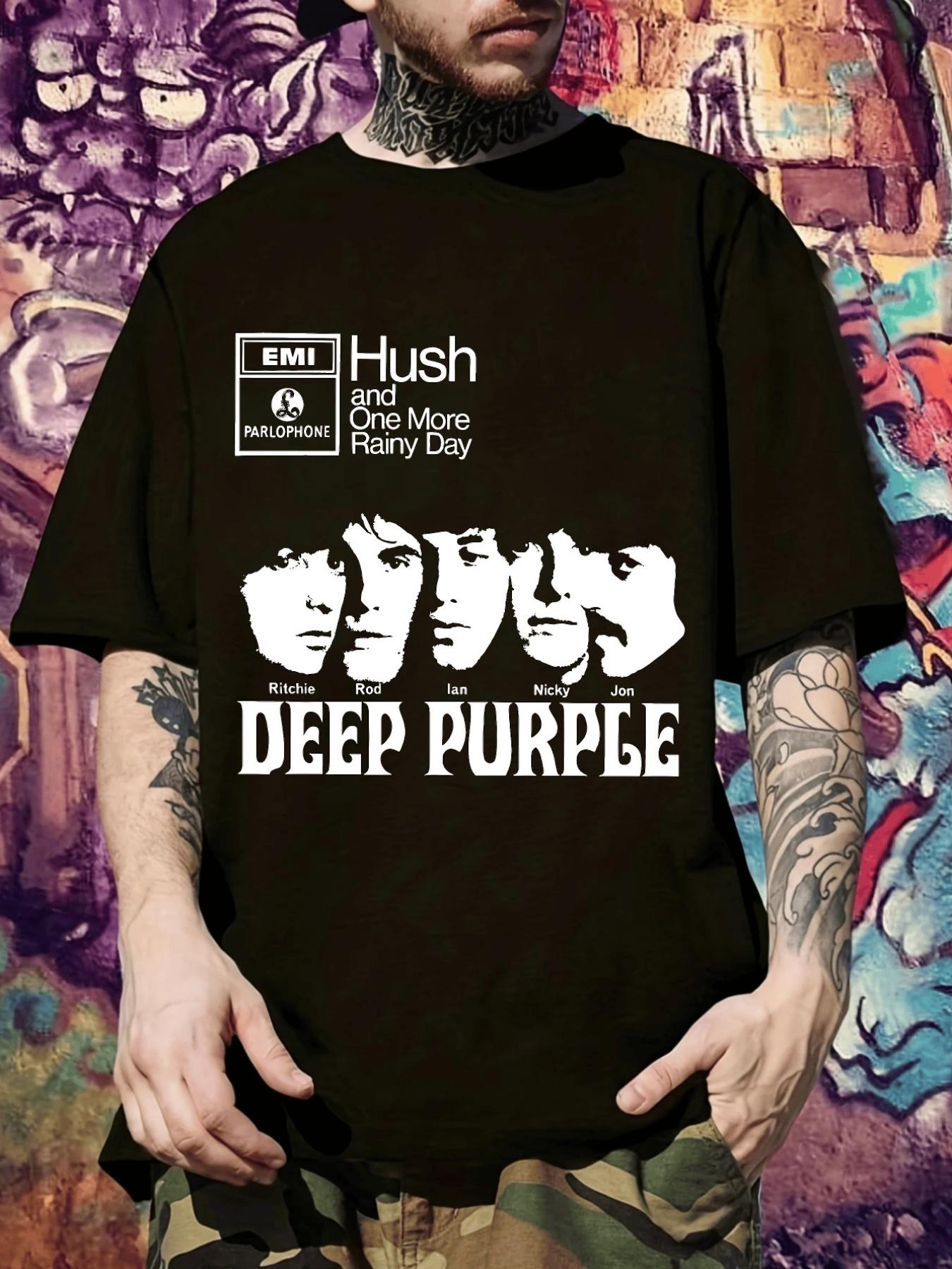 DEEP PURPLE Graphic T-shirt - Heavy Metal Band Print XXXXL