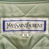Yves Saint Laurent 90s Old Stainless Collar Coat M Green System Women Used