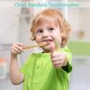 New Eco Organic Children's Bamboo Toothbrush, 10 Pack,Ten Colors Soft Fibre Bristles, 100% Biodegradable Handle Eco BPA Free