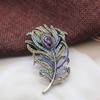 Elegant Temperament Peacock Brooch Temperament Peacock Lapel Pins Colorful Peacock Brooch  Women