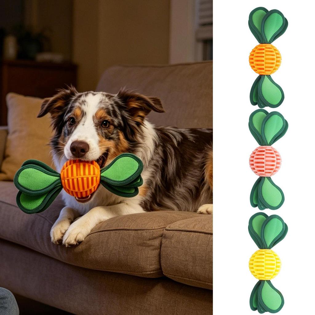 Sound Squeaky Toys Candy Shape Pet Soft Plush Chew Molar Training Toy Puppy Bite Teeth Dental Toys Brain Training Pet Supplies