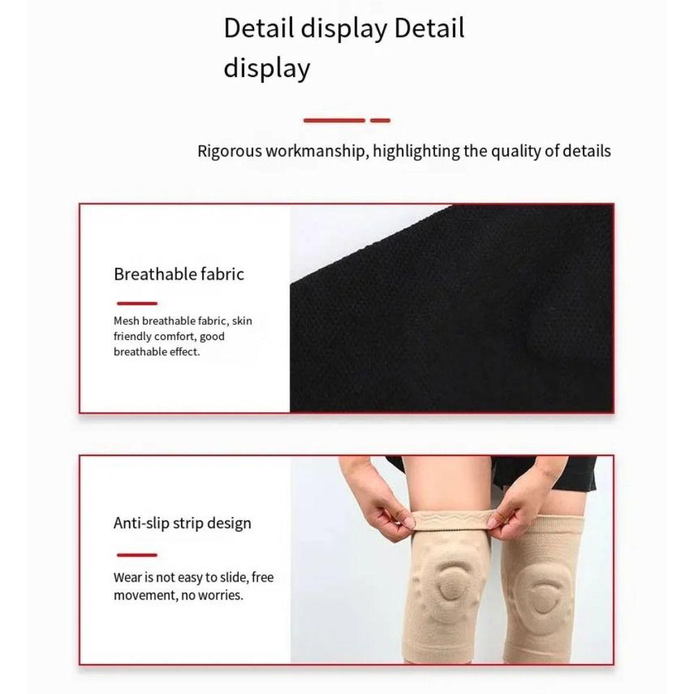 1 Pair Thin Knee Protector Pressure Reducing Wrap Pads Fitness Dance Skating Sports