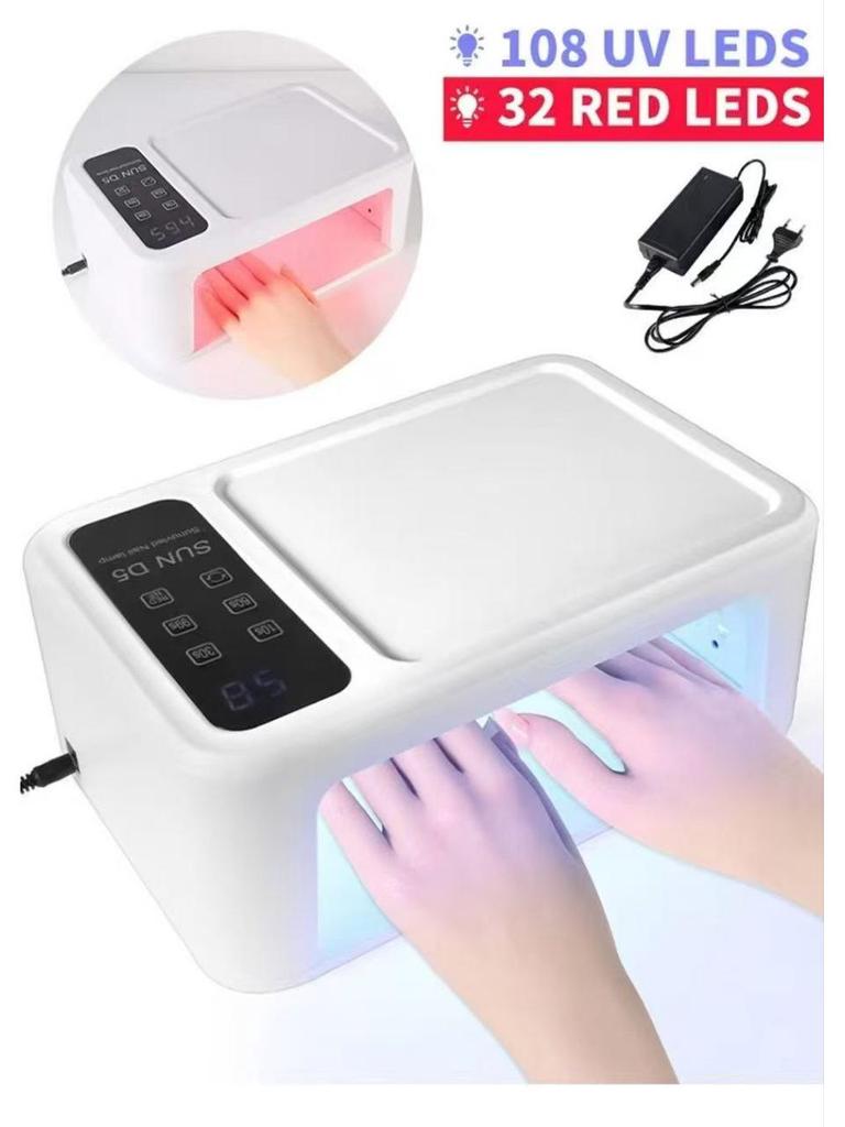288W High-Power Quick-Dry Nail Curing Lamp, Phototherapy Machine for Wearable Nails