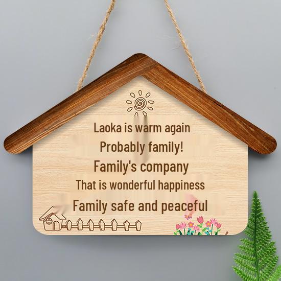 Creative Welcome Home Hanging Sign for Entryway