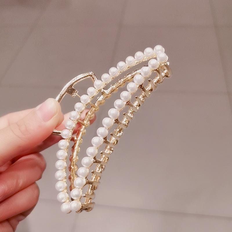 Hollow Geometric Hair Clips Metal Hair Claw Cross Hair Clip Headband Hairpin Gold Sliver Color Hair Crab Women Fashion Hair