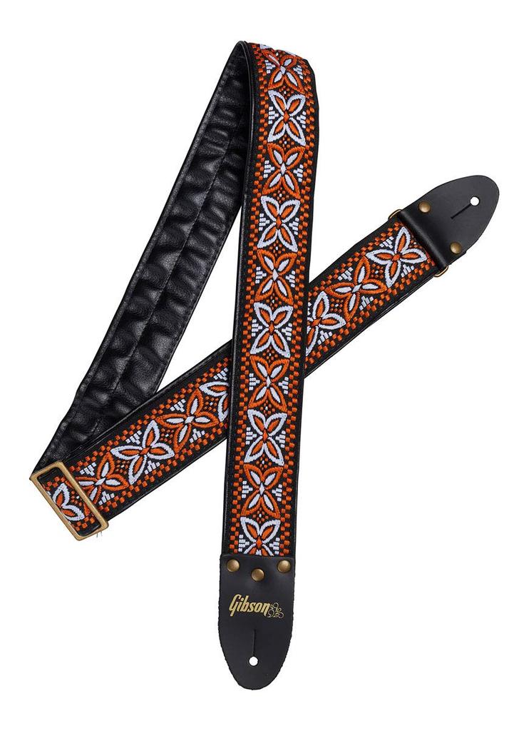 GIBSON The Orange Lily Guitar Strap ASVS-ORL