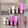 New Magnetic Fridge Tumbler Rack Carbon Steel 3 Slots Cup Holder Space Saving Relocatable Kitchen Storage Rack Home Use