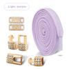 Gold Diamond buckle Shoelaces without ties Elastic Laces Sneakers Tennis No Tie Shoe laces Flat Shoelace for Shoes accessories