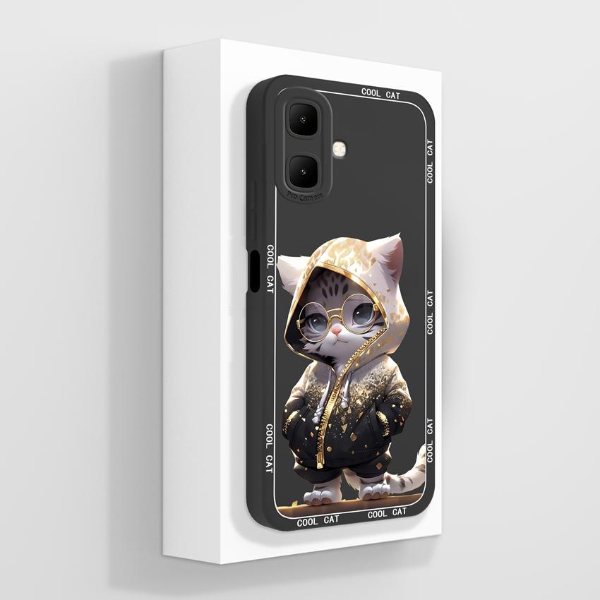 For Infinix Smart 10 7 9 8 Zero 30 40 Shockproof Silicone Bumper Phone Bags Fashion Astronaut Pattern Liquid Silicone Anti Slip Shell For Infinix Case