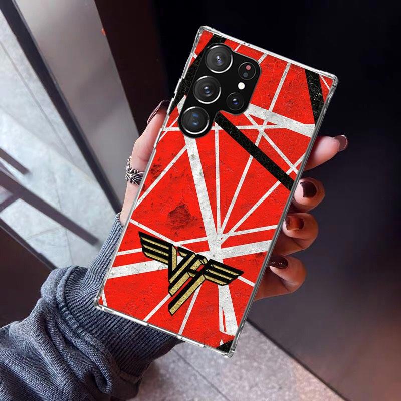 Eddie Van Halen Graphic Guitar Phone Case For Samsung Galaxy S23 S24 S25 Edge S26 Ultra S22 + S21 Plus S20 FE Cover Silicone Pri