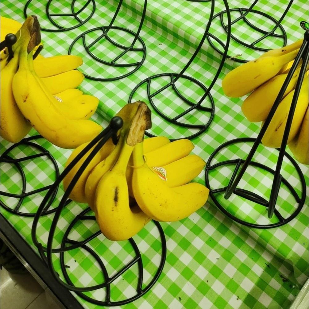 Stable Stand Metal Banana Rack with Base Fruit Display Hanger Creative Banana Holder Living Room