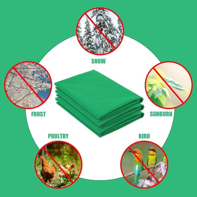 

Frost Covers Plant Protection Cover Bags, 4 Pack Plant Covers For Outdoor Winter Freeze Protection Cold