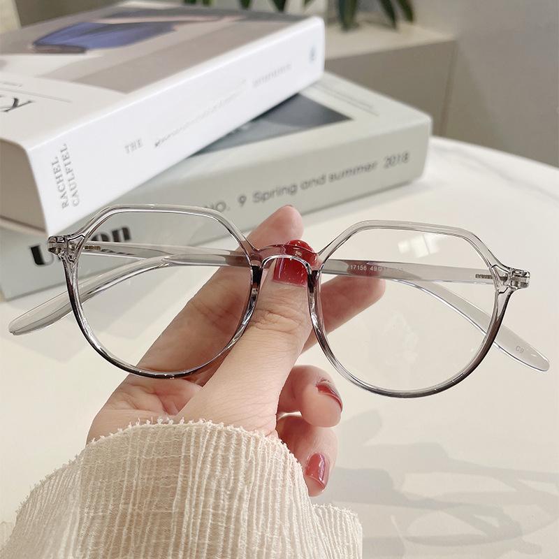 Glasses Frame TR90 Big Face Thin Glasses Frame Women Can Be Equipped with Myopia Special-shaped Glasses Frame Anti-blue Light