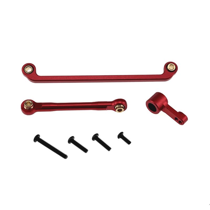 1/18 RC Car Metal Upgrade: Front Axle, Steering Tie Rod, Servo Arm.