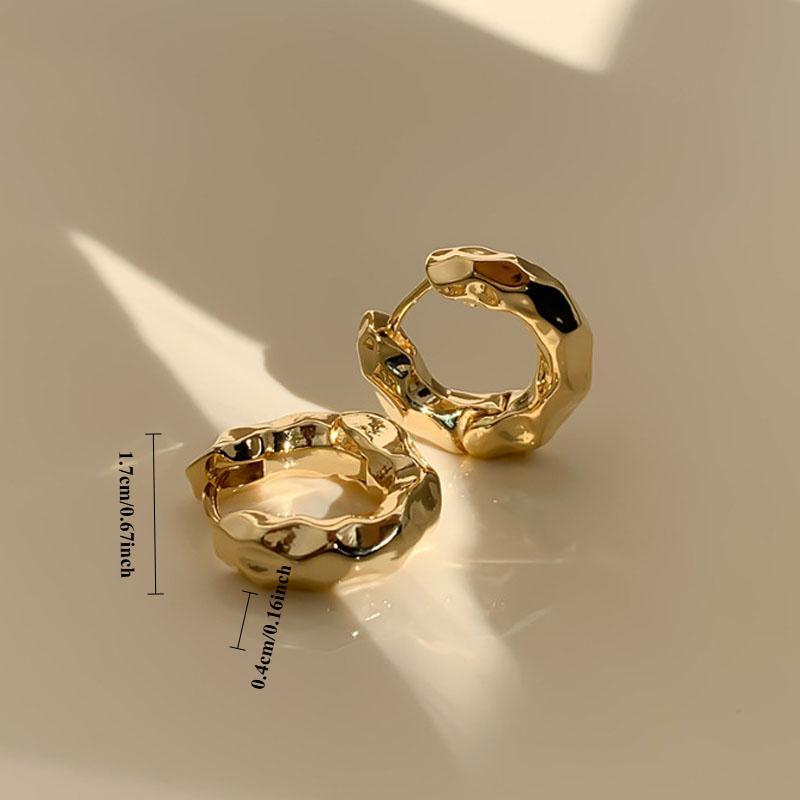 1 Pair Earrings Female High-grade Sense of minority temperament cold wind ear drop ears jewelry