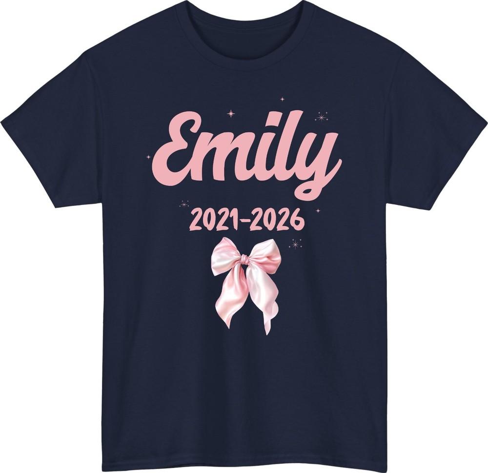 Custom Name Year Unisex TShirt Personalised Milestone celebration Tee Top S