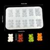 Silicone Crystals Epoxy Bear Mould For Jewelry Making Crafting Reusable Flexible Detailed Designs Easy Release