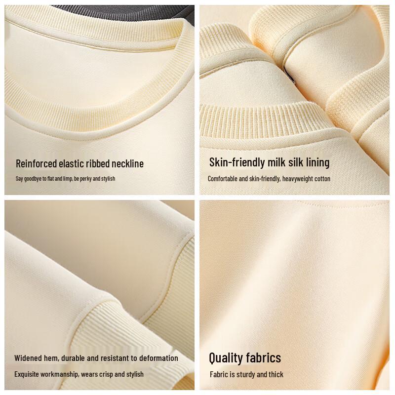 JEEP SPIRIT Men's Heavy Cotton Blend Long Sleeve Crew Neck T-Shirt