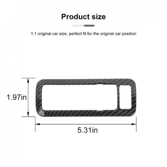 Head Light Switch Cover Trim for Ford Bronco Sport   Carbon Fiber Grain