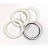 Tredoni 3 Rubber Seals/Rings+Filter -Replacement- Sizes 1,2,3,6,9,14 Cup Espresso Coffee Maker Moka Pot- 7.1cm (6 Cup)