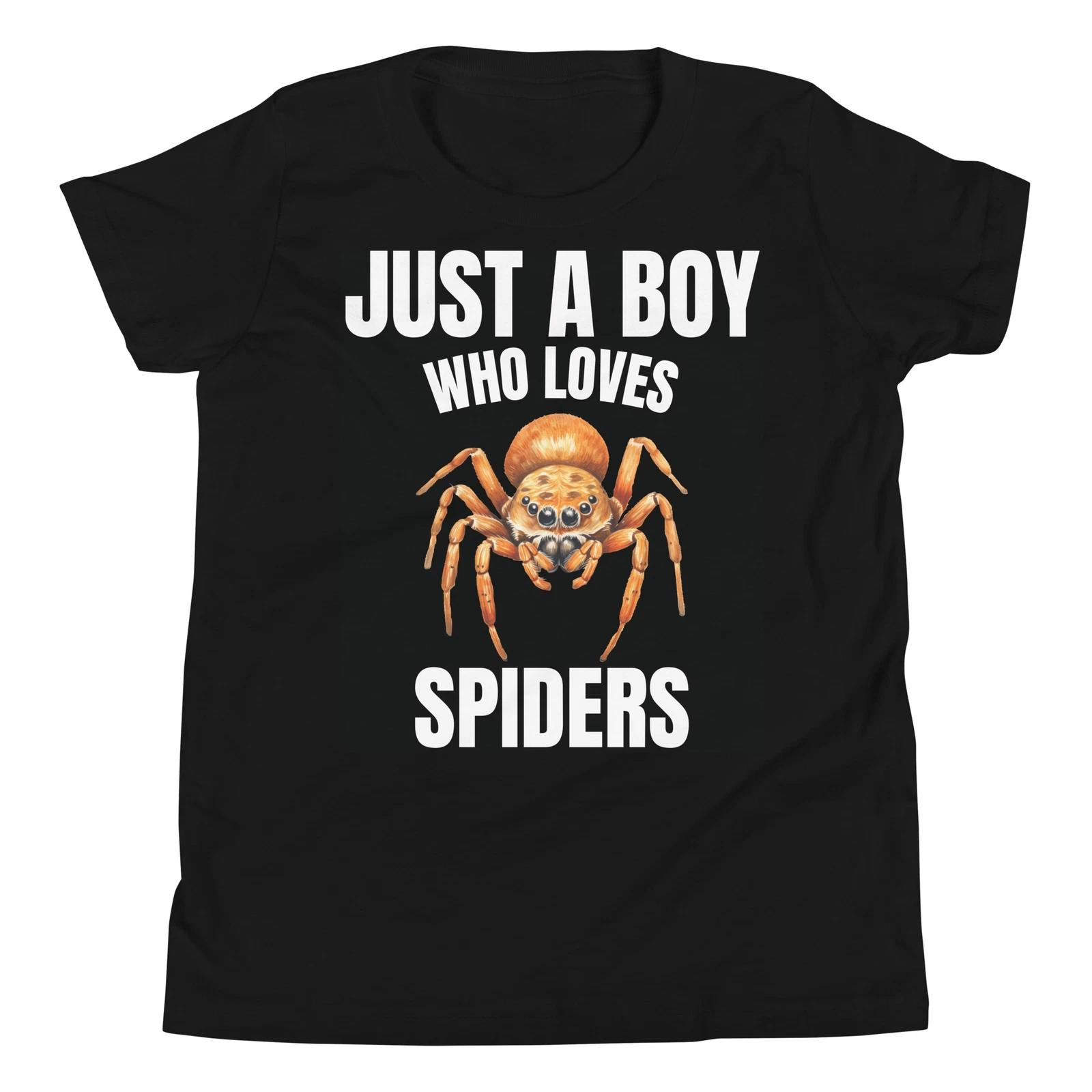 Just A Boy Who Loves Spiders Arachnid Spider Lovers T-Shirt 140